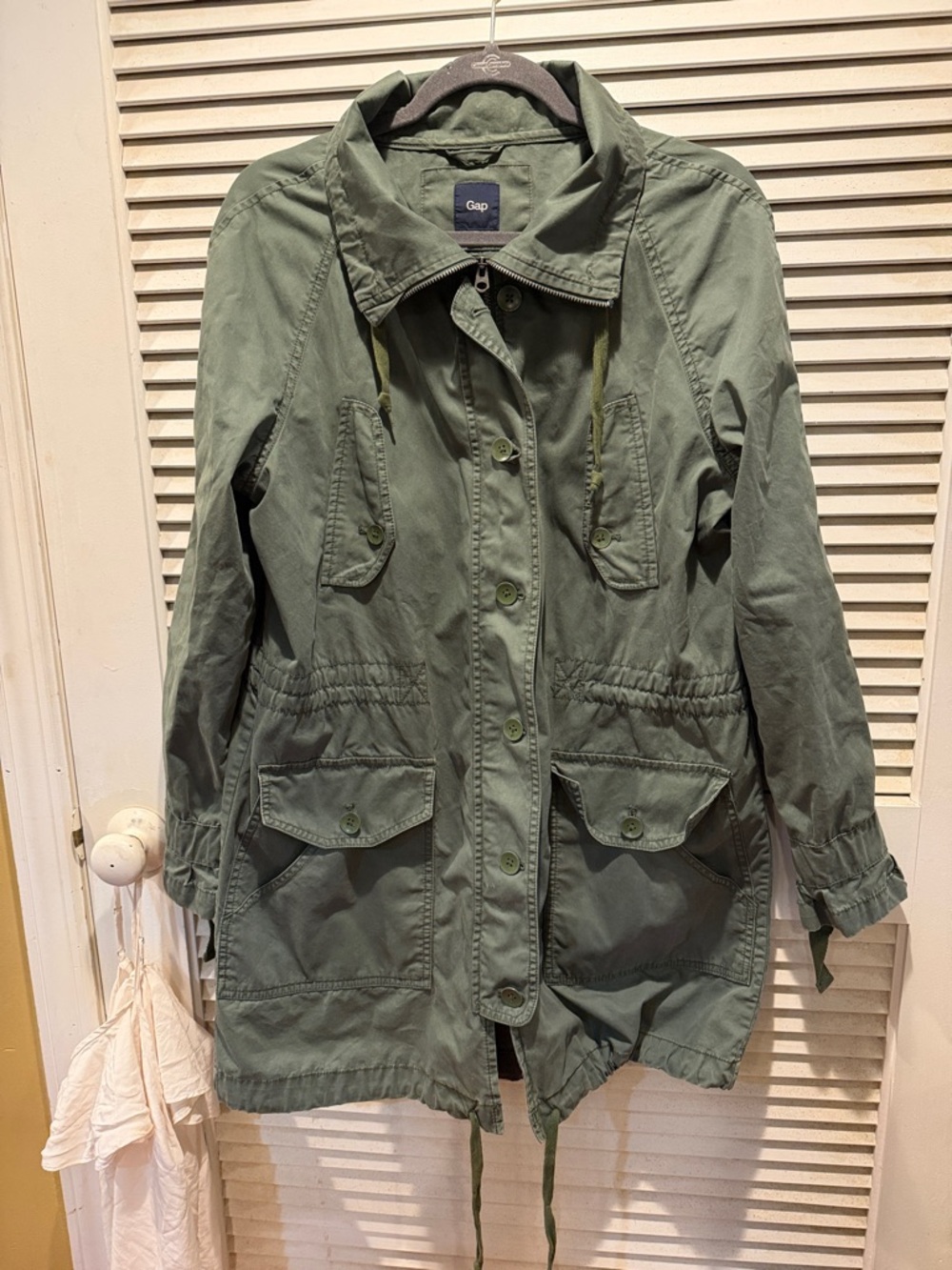 GAP Olive Green Utility Anorak Jacket - Large